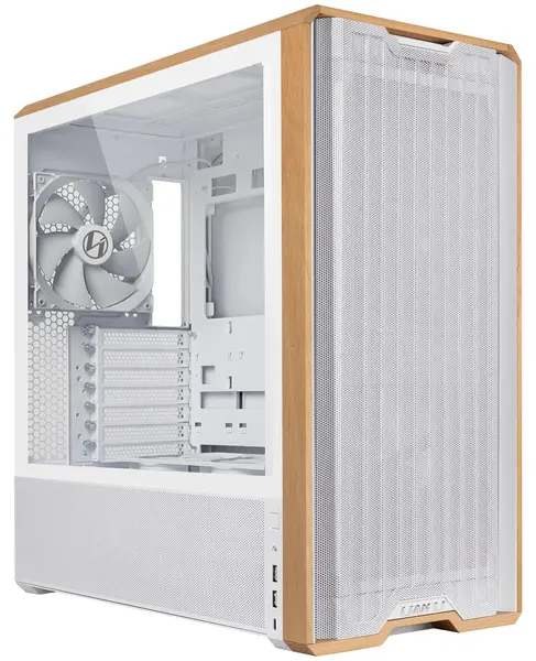 Carcasă Lian Li - LANCOOL 217 Wood, mid tower, albă