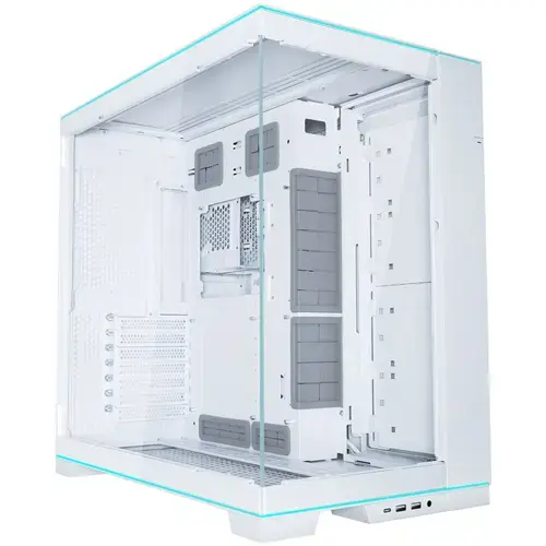 Carcasa Lian Li O11D EVO RGB, iluminare ARGB, Middle Tower, fara sursa, ATX (Alb)