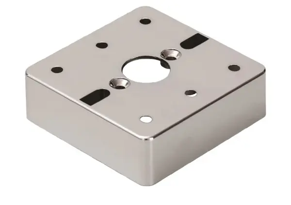 Carcasa metalica montaj aplicat metalic pentru butoane acces, aliaj zinc, finisaj crom, MBB-811C-M