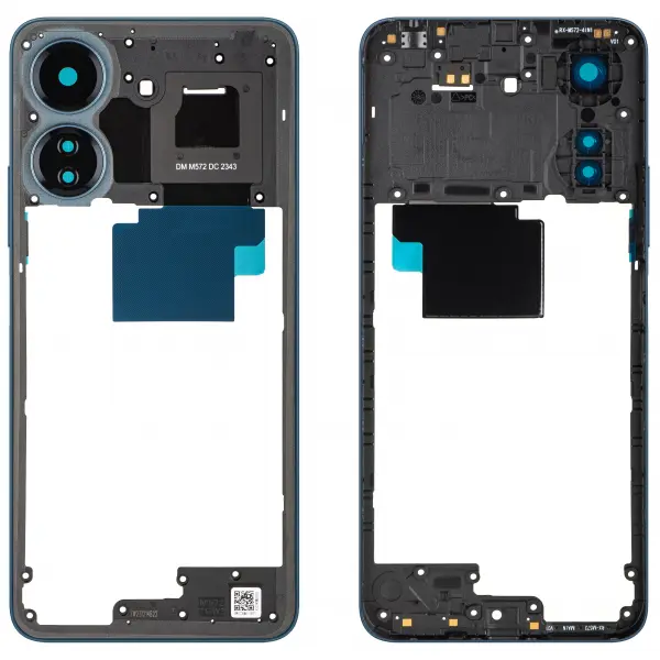 Carcasa Mijloc Xiaomi Redmi 13C NFC, Albastra (Dusty Blue), Service Pack 560002C3UP00