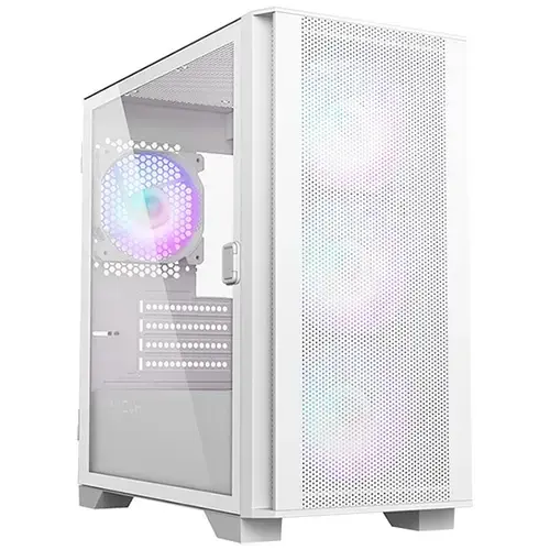 Carcasa Montech AIR 100 ARGB, fara sursa, mesh, tempered glass (Alb)