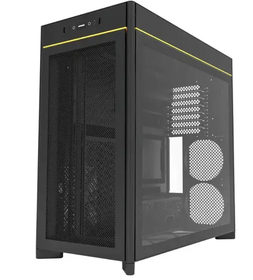 Carcasa Montech HS01, ATX, aRGB, fara sursa (Negru)