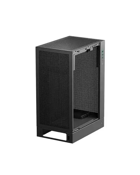 Carcasa PC DeepCool CH170 PLUS R-CH170-BKNGM0-G, Mini Tower, Sticla securizata, 2x USB 3.0, 1x USB Type-C, 4 Sloturi expansiune (Negru)