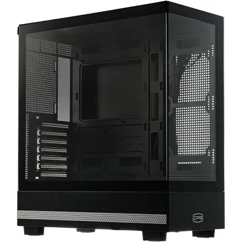 Carcasa PCCooler C3 Q500, Tempered Glass, Middle Tower Negru