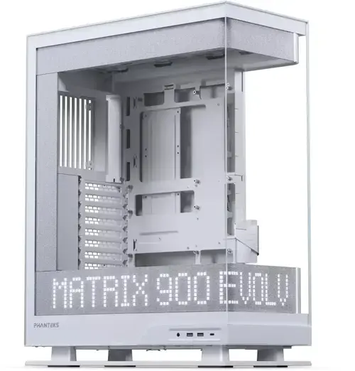 Carcasa Phanteks Evolv X2 Matrix DRGB, Mid-tower, E-ATX, 8 sloturi expansiune, Sticla securizata (Alb)