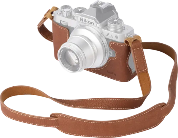Carcasa piele curea de umar camera foto video mirrorless, SmallRig 3481 Lether Half Case with Shoulder Strap For Nikon Z fc