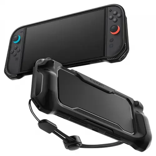 Carcasa Protectie Spigen Rugged Armor pentru Consola Nintendo Switch 2, Negru