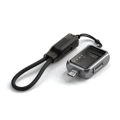 Carcasa Satechi Mini NVMe SSD Enclosure 2230 mm, 10 Gbps, USB-C, Pentru iPhone/Macbook/PC (Gri)