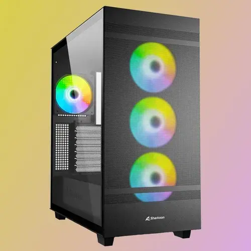 Carcasa Sharkoon Rebel C50 RGB, Mid Tower (Negru)