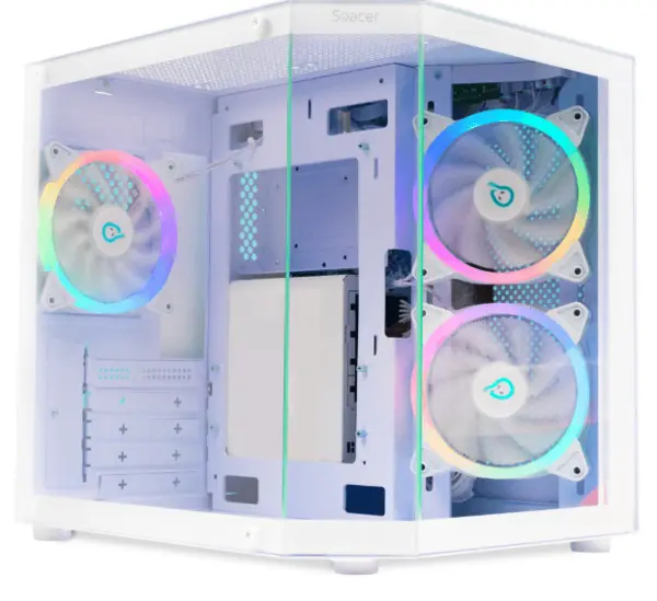 Carcasa Spacer Aquarium, mATX White Carcasa Spacer Aquarium, mATX White