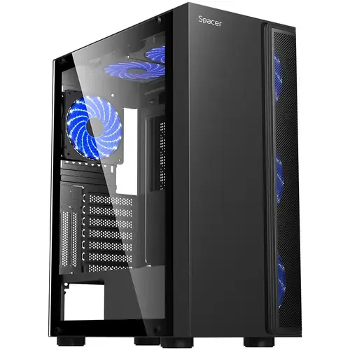 Carcasa Spacer ICE-HERO, Middle Tower, Fara sursa, ATX (Negru)