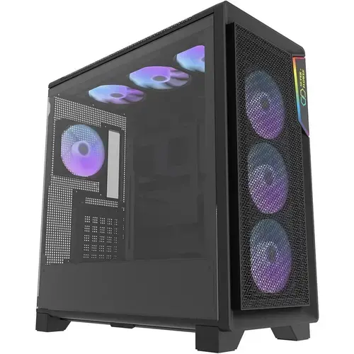 Carcasa Super Flower Zillion Direct D202, Middle Tower, Mesh, Negru