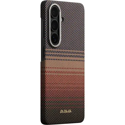 Carcasa telefon Pitaka Edge, compatibila cu MagSafe, aramida, ultrausoara, pentru Samsung Galaxy S26 (Portocaliu)
