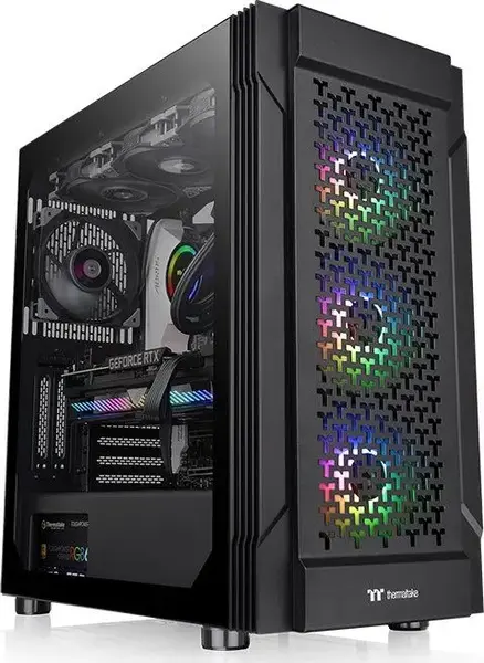 Carcasa Thermaltake Versa T27 ARGB, Mid Tower, 3x120mm ARGB (Negru)