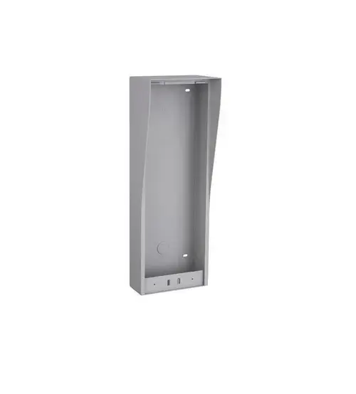 Carcasa videointerfon Hikvision DS-KAB10-D pentru montaj pe perete, material: otel inoxidabil, compatibila pentru postul de exterior DS-KD8102-V