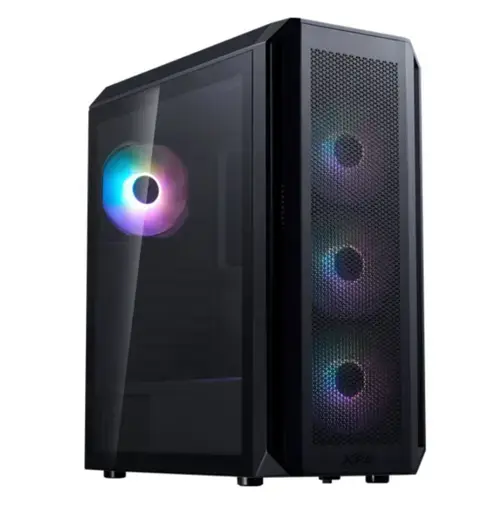 Carcasa XPG Valor Air Plus, Middle Tower, iluminare aRGB, Fara sursa (Negru)