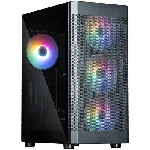 Carcasa Zalman i4 TG, Middle Tower, Tempered glass, Negru