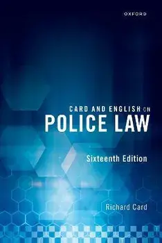 Card and English on Police Law. 16 Revised edition, Paperback/***