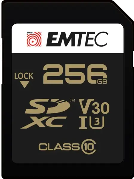 Card de memorie Emtec SpeedIN Pro, 256GB, SDXC, V30, A1, 4K