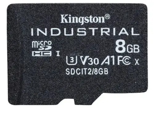 Card de memorie Kingston Industrial microSDHC, 8GB, UHS-U3, Clasa 10, 100MB/s
