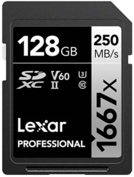 Card de memorie Lexar - Professional, 128GB, SDXC, Class10