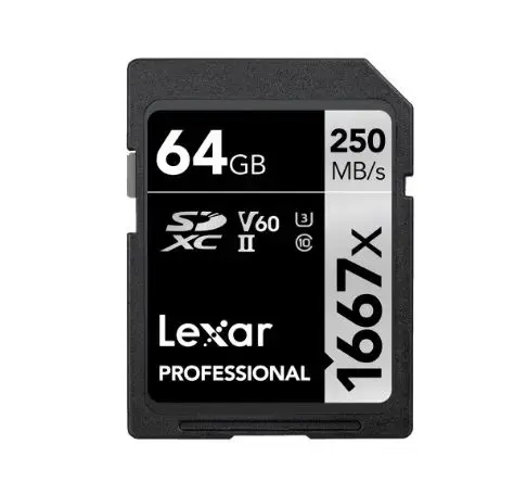 Card de Memorie Lexar Professional 1667x, SDXC, 64GB, Clasa 10, UHS-II