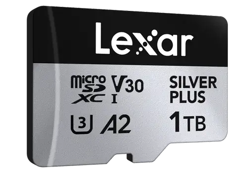 Card de memorie Lexar Silver Plus 1066x LMSSIPL001T-BNANG, 1TB, microSDXC, UHS-I U3, A2, 4K, V30