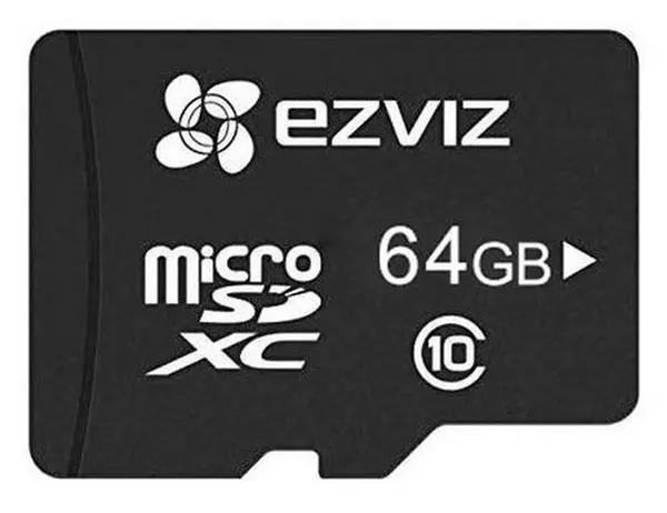 Card de memorie Micro SD 64GB, Clasa 10/U3, 90 MB/s citire, 50 MB/s scriere, EZVIZ CS-CMT-CARDT64G-D