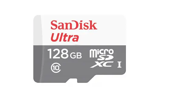 Card de memorie microSDXC 128GB, Clasa 10, UHS-I, 100 MB/s, SanDisk SDSQUNR-128G-GN6MN