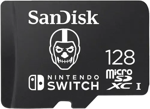 Card de memorie Nintendo SDSQXAO-128G-GN6ZG Fortnite Edition Skull Trooper, 128GB, microSDXC, Clasa 10, UHS I