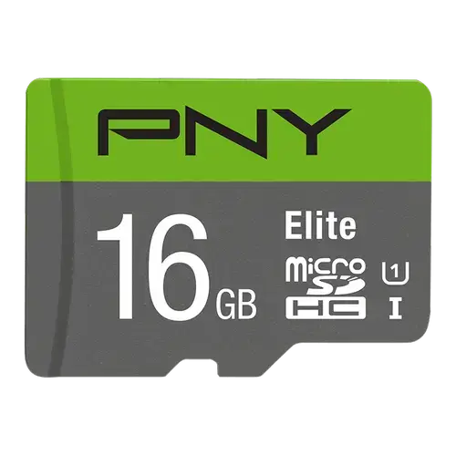 Card de memorie PNY Elite, 16GB, microSDHC, UHS-I U1, Clasa 10, Adaptor SD Inclus