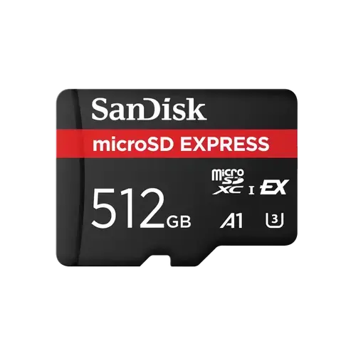 Card de memorie SanDisk Express, microSDXC, 512GB, A1, UHS-I U3