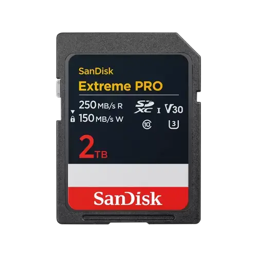 Card de memorie SanDisk Extreme Pro SDSDXXD-2T00-GN4IN, SDXC, 2TB, UHS-I U3, Clasa 10, V30