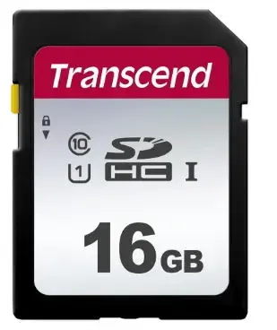 Card de memorie Transcend TS16GSDC300S, SDHC, 16GB, Clasa 10 UHS-I U1