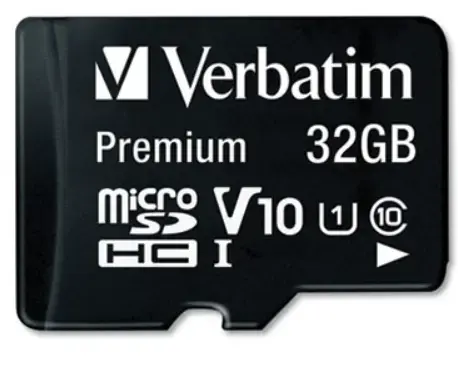 Card de memorie Verbatim 44083, microSDHC, 32 GB, Clasa 10 + Adaptor SD