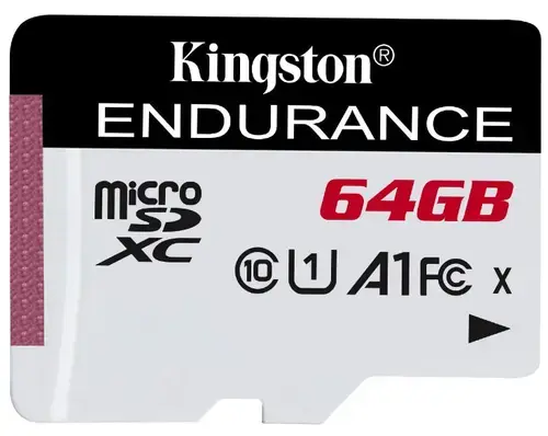 Card memorie Kingston Endurance 64GB, microSDXC, Clasa 10, UHS-I