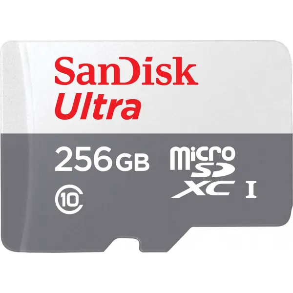 Card Memorie microSDXC SanDisk Ultra, 256Gb, Clasa 10 SDSQUNR-256G-GN3MN