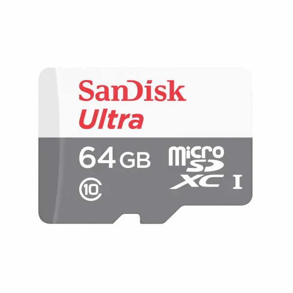 Card Memorie microSDXC SanDisk Ultra, 64Gb, Clasa 10, Cu Adaptor SDSQUNR-064G-GN6TA