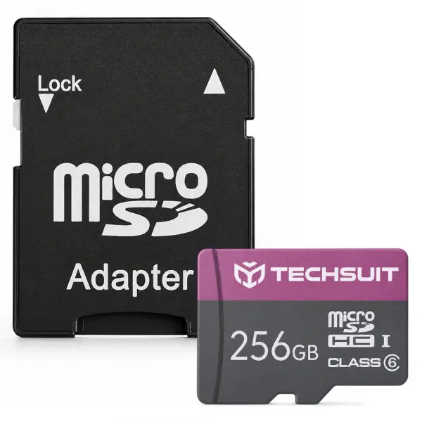 Card Memorie microSDXC Techsuit THCM27, 256Gb, Clasa 6, Cu Adaptor