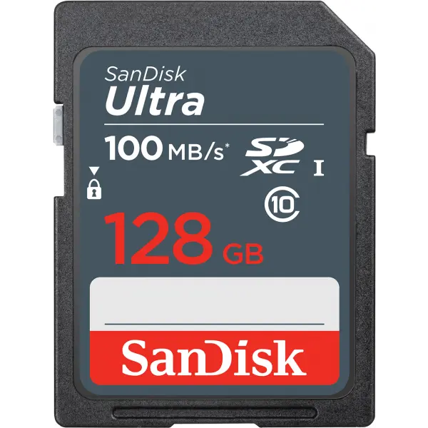 Card Memorie SDXC SanDisk Ultra, 128Gb, Clasa 10 SDSDUNR-128G-GN3IN
