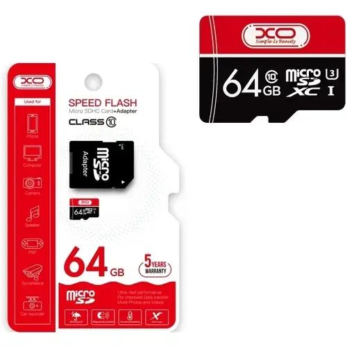 Card memorie XO 64GB CL10 Micro SD