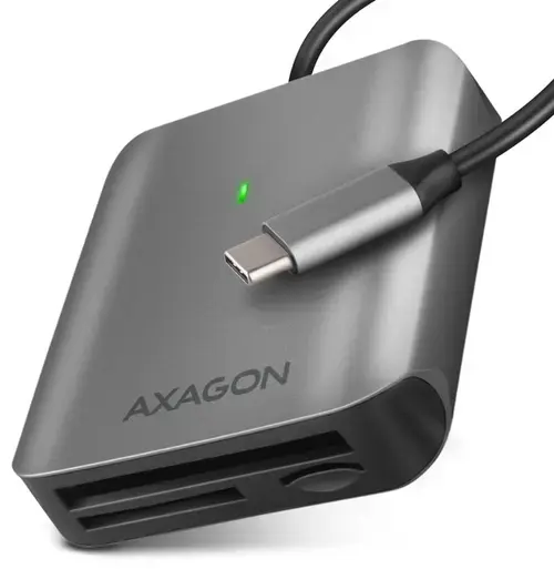 Card reader Axagon CRE-S3C, 312 MB/s, SD, USB-C (Gri)