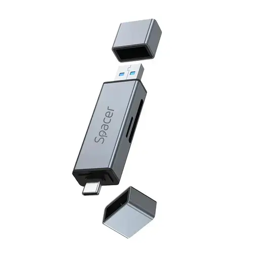 Card reader extern SPACER SPCR-TYPEC-USB-01