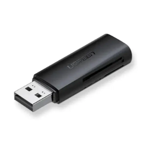CARD READER extern Ugreen, "CM264" interfata USB 3.0, citeste/scrie: SD, microSD viteza pana la 480Mbps, suporta carduri maxim 512 GB, plastic, black "60722"