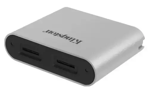 Card Reader Kingston WFS-SDC, USB 3.2, compatibil UHS-I microSD cards (Argintiu)