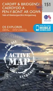 Cardiff and Bridgend/Caerdydd a Phen-y-Bont Ar Ogwr. September 2015 ed, Sheet Map/Ordnance Survey