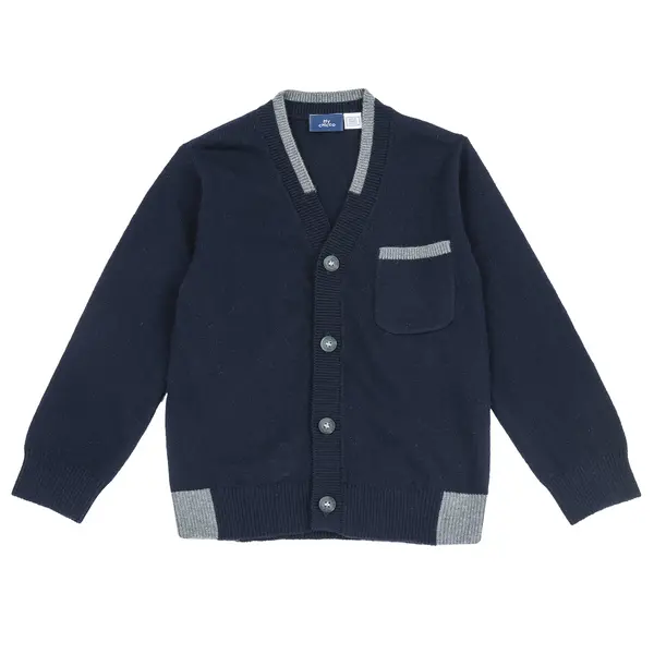 Cardigan copii Chicco tricotat, albastru inchis, 00023-69MC