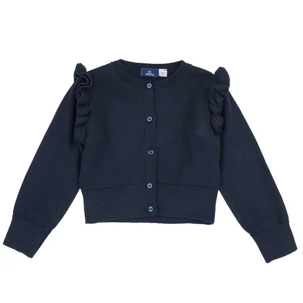 Cardigan copii Chicco tricotat, albastru inchis, 01226-70MC