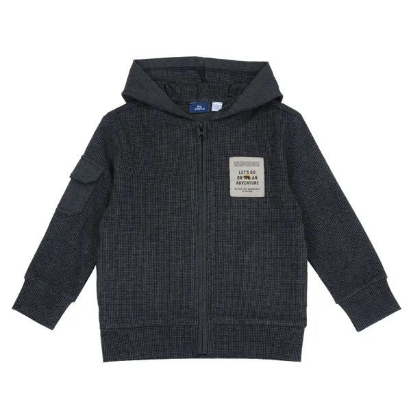 Cardigan copii Chicco tricotat, gri inchis, 00966-69MC