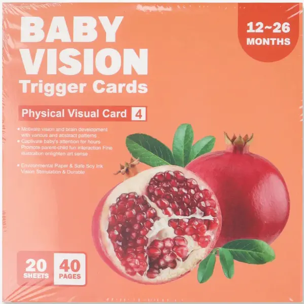 Carduri de stimulare vizuală Smart Baby - 20 buc, 12-36 luni